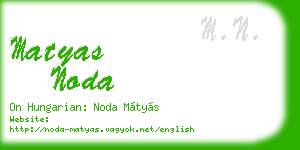 matyas noda business card